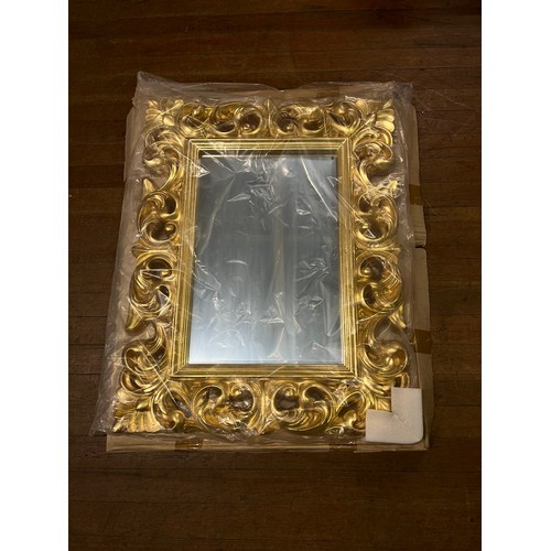 17 - large new & boxed ornate carved gilt framed mirror
70cm x 90cm