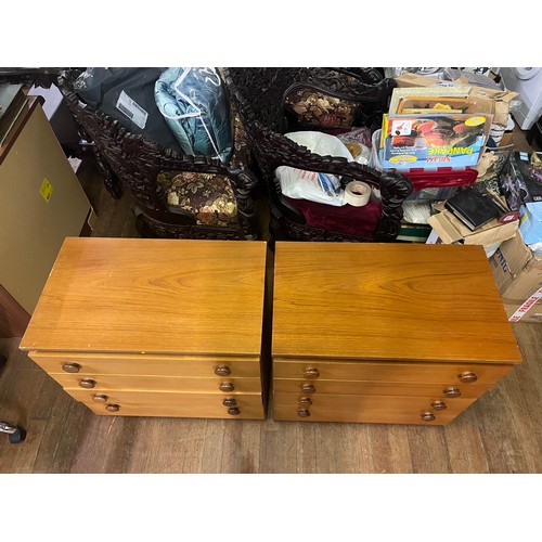 25 - pair of mid century chests of drawers
70cm x 72cm x 42cm