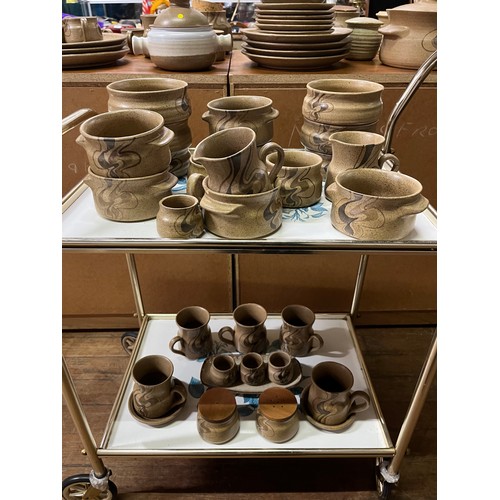 411 - Large selection of Barbara Davidson pottery.