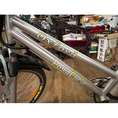 70 - Oxford powa cyle electric assisted bike with charger, may need new battery.