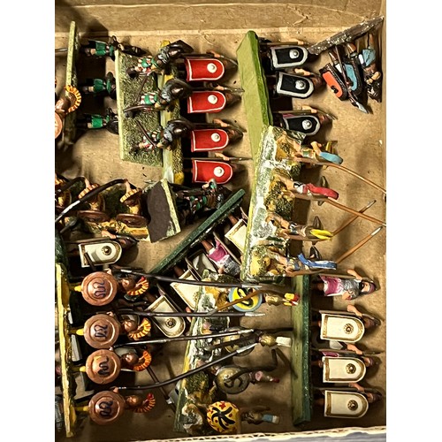 48 - box of war games cast metal figures