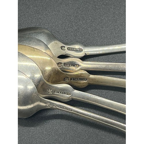 167 - 5 sterling silver tea spoons
101g