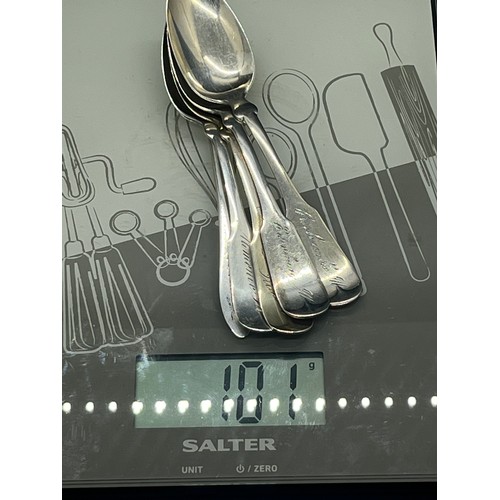 167 - 5 sterling silver tea spoons
101g