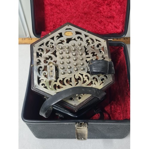 177 - Wheatstone & Co Concertina 48 key model 26924 with box.