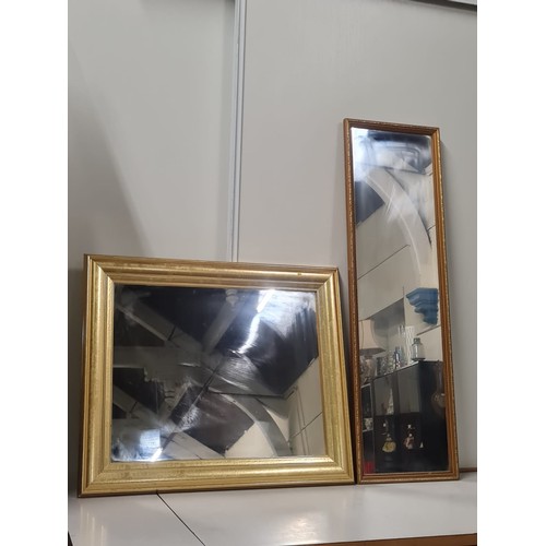 319 - 2 gilt framed mirrors