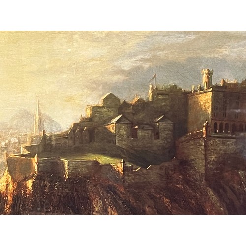 104 - large framed picture of edinburgh castle by david octavius hill
103cm x 65cm