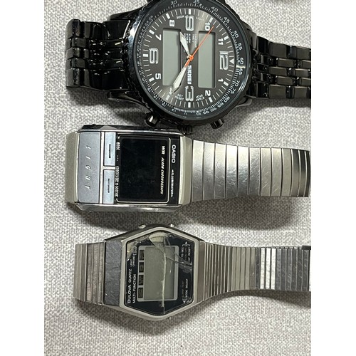 105 - Mixture of gents watches to include rotary & casio etc untested.