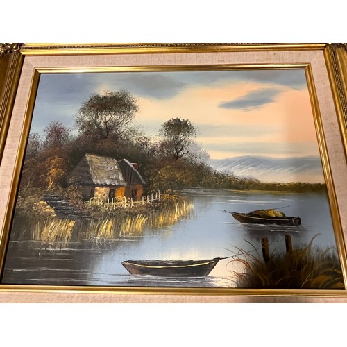 51 - 2 gilt framed oil paintings
55cm x 40cm