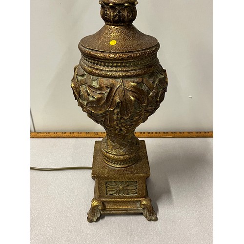 54 - large ornate greek style lamp.
80cm inc shade