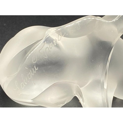 10 - small signed Lalique glass cat