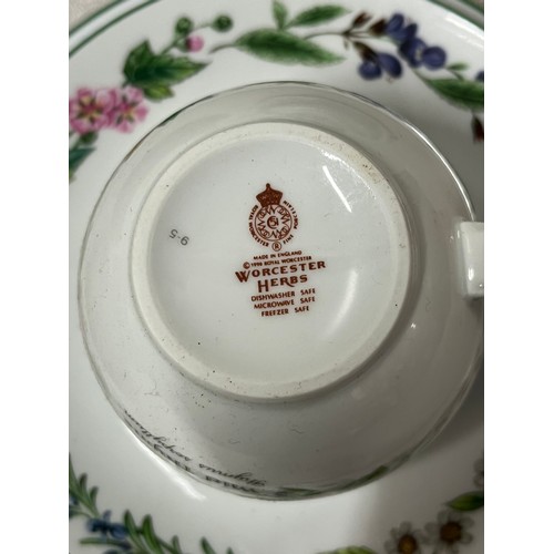 30 - Royal Worcester Herbs part tea & dinner set. 19piece