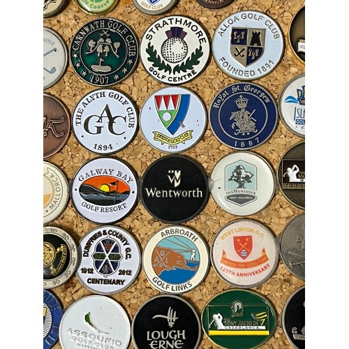 7 - large collection of golf markers from all over the uk