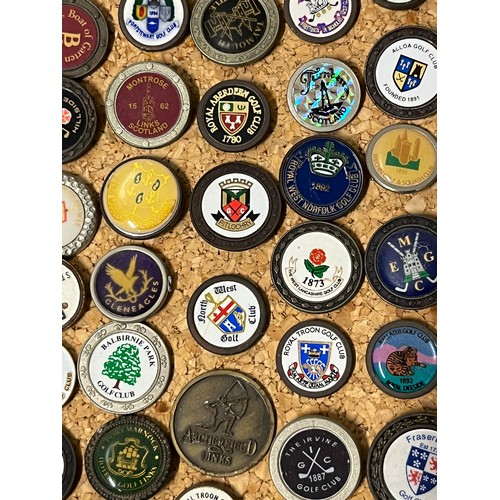 7 - large collection of golf markers from all over the uk