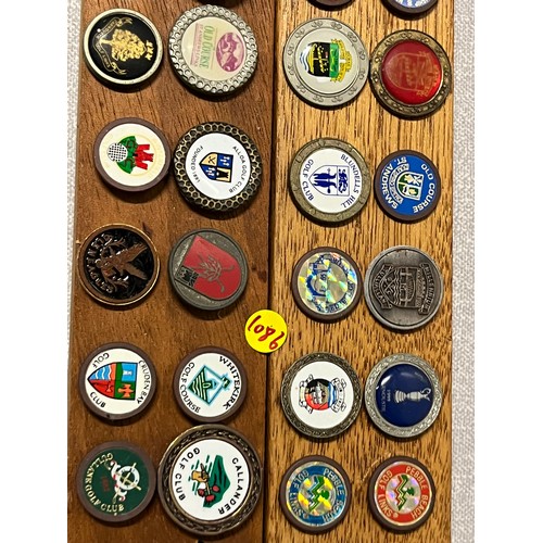 7 - large collection of golf markers from all over the uk