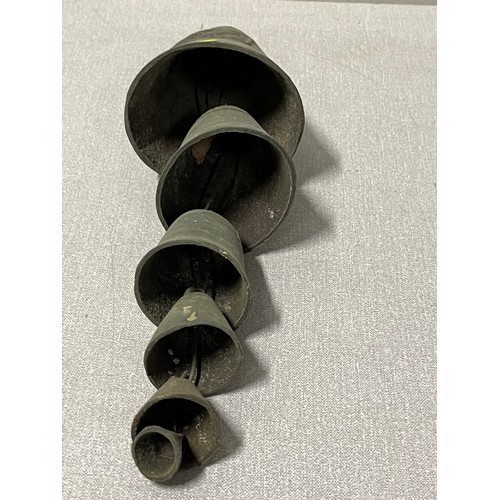 20 - set of vintage graduating bells
36cm l