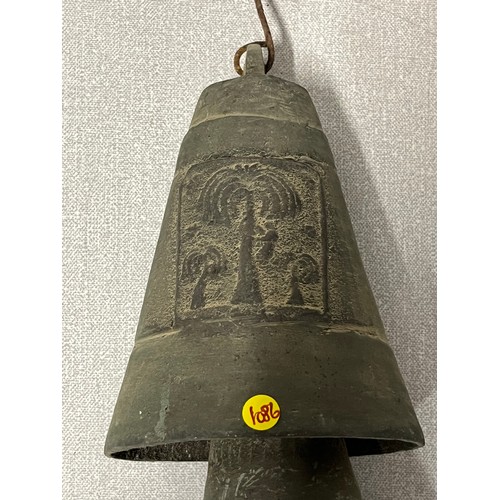 20 - set of vintage graduating bells
36cm l