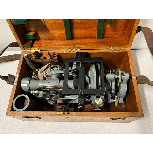 25 - antique cook troughton & simms theodolite in original box