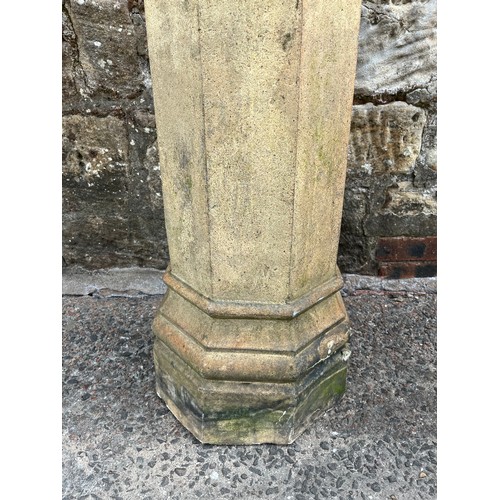 26 - 2 large antique reclaimed buff or cream terracotta chimney pots.
95cm h