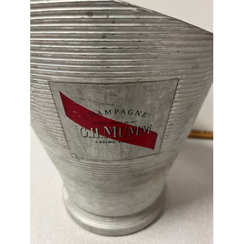 38 - 2 vintage G.H. Mumm champagne buckets