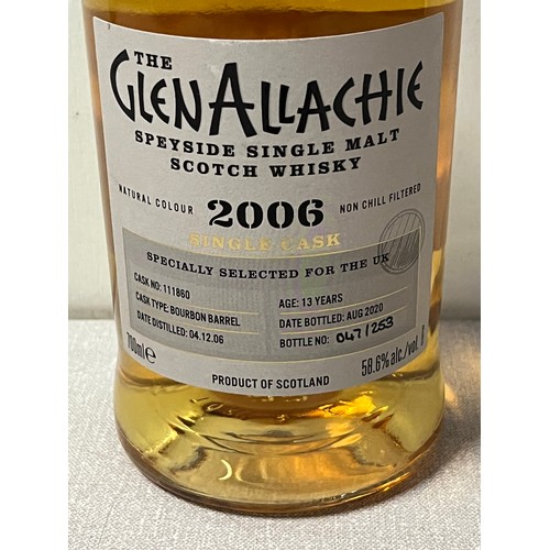 70 - A bottle of glenallachie 2006 13 year old malt whisky