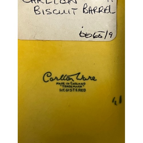 96 - Carlton Ware fruit biscuit barrel.