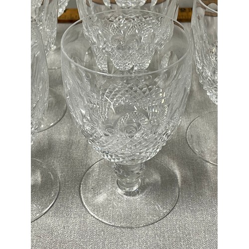 128 - 8 Waterford crystal sherry/port glasses 'Colleen' all stamped