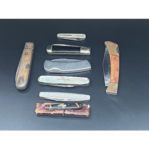 510 - selection of mixed pen knives