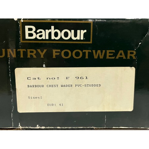 201 - Barbour country footwear chest waders. Size 41/ UK 8