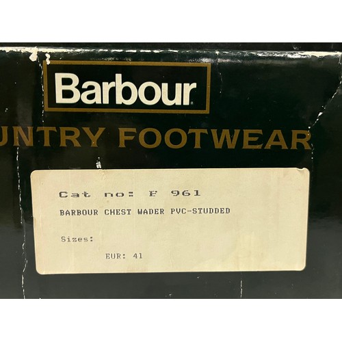 201 - Barbour country footwear chest waders. Size 41/ UK 8