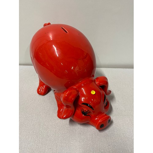 424 - Large ceramic piggy bank.