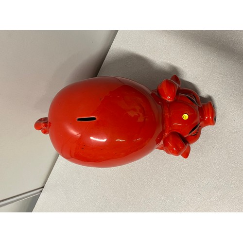 424 - Large ceramic piggy bank.