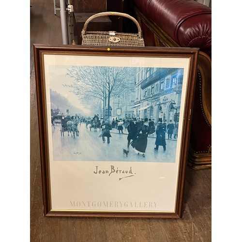 446 - Large Jean Beraud Montgomery gallery framed picture.