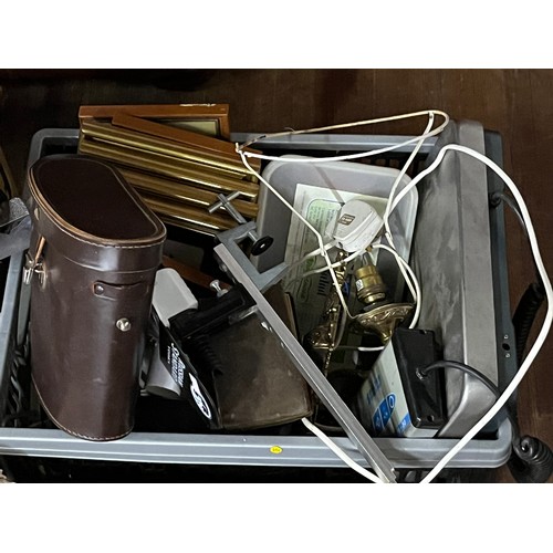 425 - selection of misc to include work safety signs, candle holder etc.