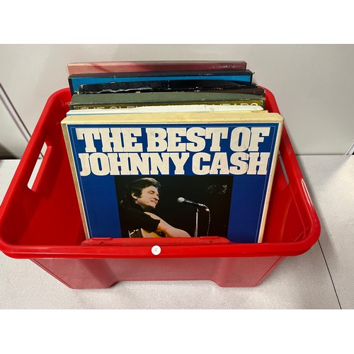 121 - box of lp box sets to include johnny cash
