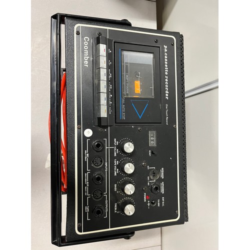 221 - vintage coomber pa cassette recorder