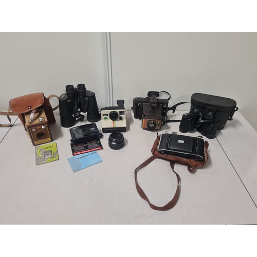 457 - vintage cameras & binoculars