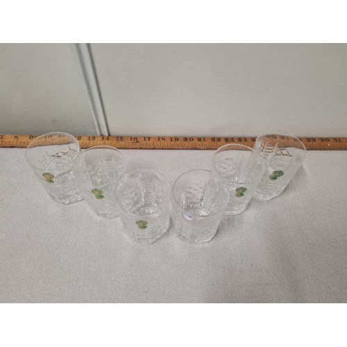 459 - set of 6 new boxed waterford crystal whisky glasses