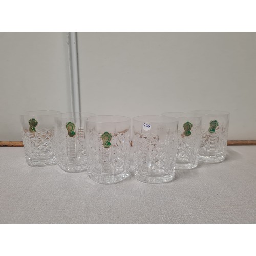 459 - set of 6 new boxed waterford crystal whisky glasses