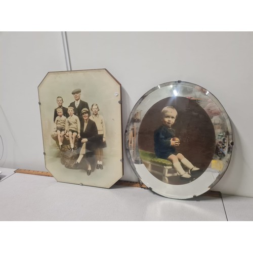 468 - 2 vintage portrait mirrors