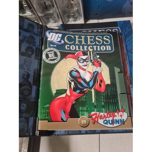 67 - Eaglemoss DC Batman v Joker 32 piece chess collection with 32 collector magazines in folders all in ... 