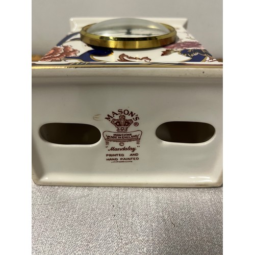 70 - Mason's 'Mandalay' mantle clock
21cm h