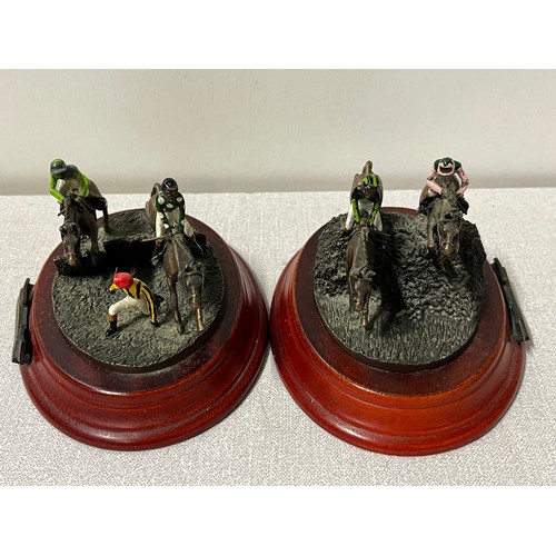 29 - the national & lucky escape metal models on wooden bases