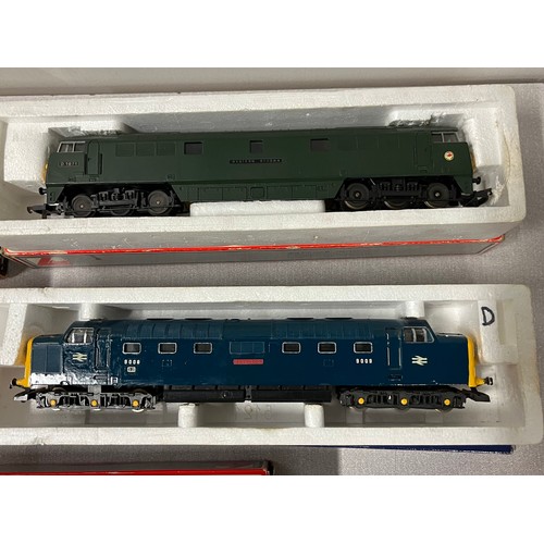 107 - 4 boxed lima engines & 1 carriage