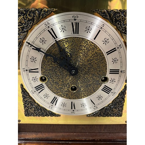 7 - old FHS German floating balance Westminster chiming mantle clock
37cm h