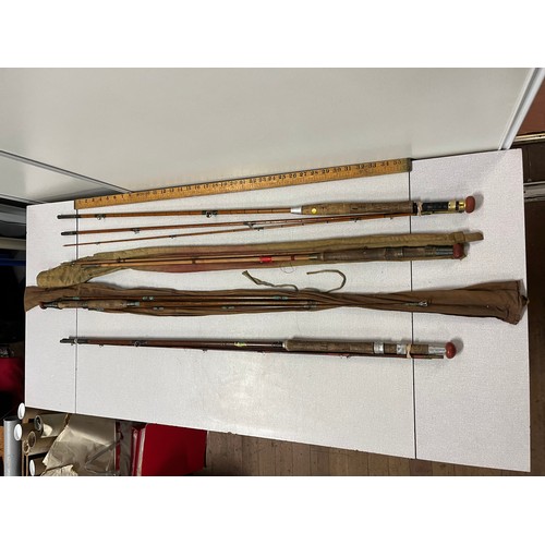 50 - 4 vintage fishing rods