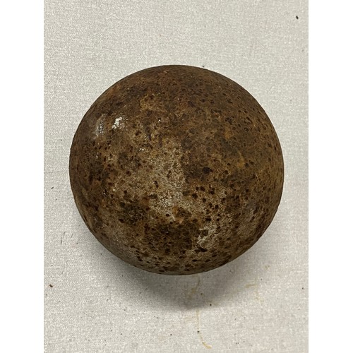 75 - 2 x Genuine solid shot cast Cannonballs
largest 16cm h x 16cm w 33lbs