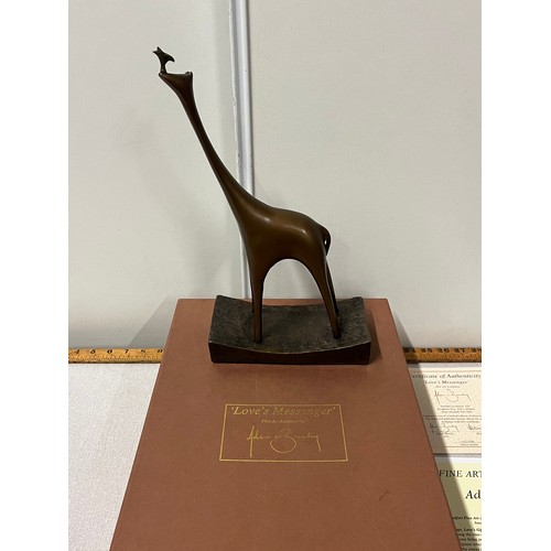 1 - Loves Messenger - Bronze By Adam Barsby boxed with certificate of authenticity limited edition 162/3... 