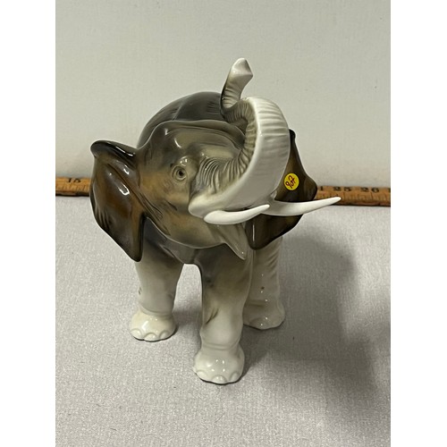 110 - Large Royal Dux elephant figurine. 
36cm l