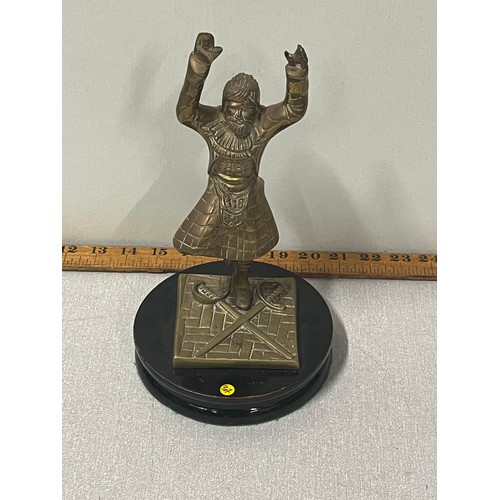 163 - Vintage Brass Scottish soldier
27cm