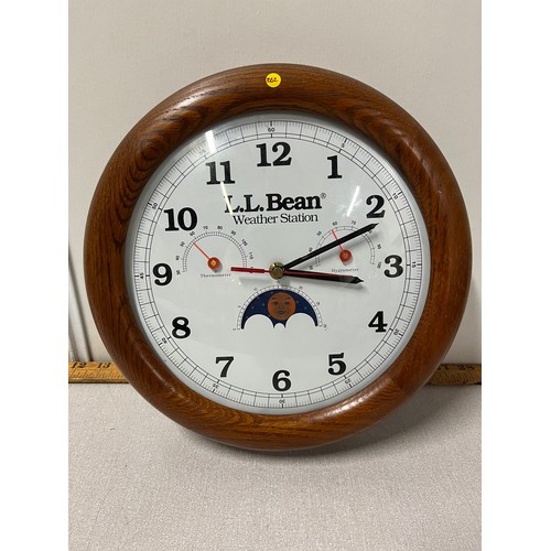 10 - oak framed weather station clock
30cm diameter